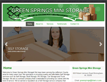 Tablet Screenshot of greenspringsministorage.com